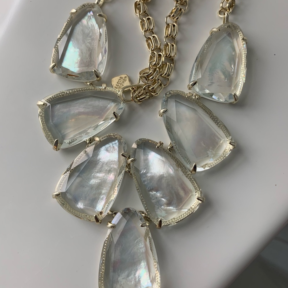 Kendra Scott Harlow Statement Necklace Gold Pearl